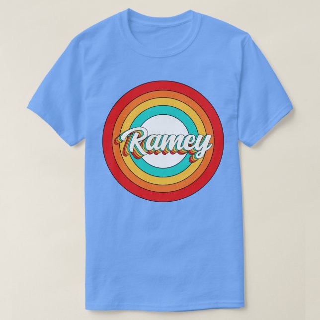 Camiseta Ramey Name Shirt Vintage Ramey Circle (Frente do Design)