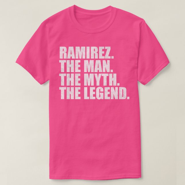 Camiseta Ramirez Ramirez Nome Ramirez Nome dado (Frente do Design)
