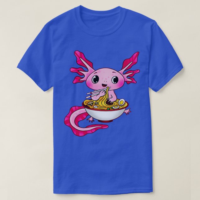 Camiseta Rammen Comendo Axolotl (Frente do Design)