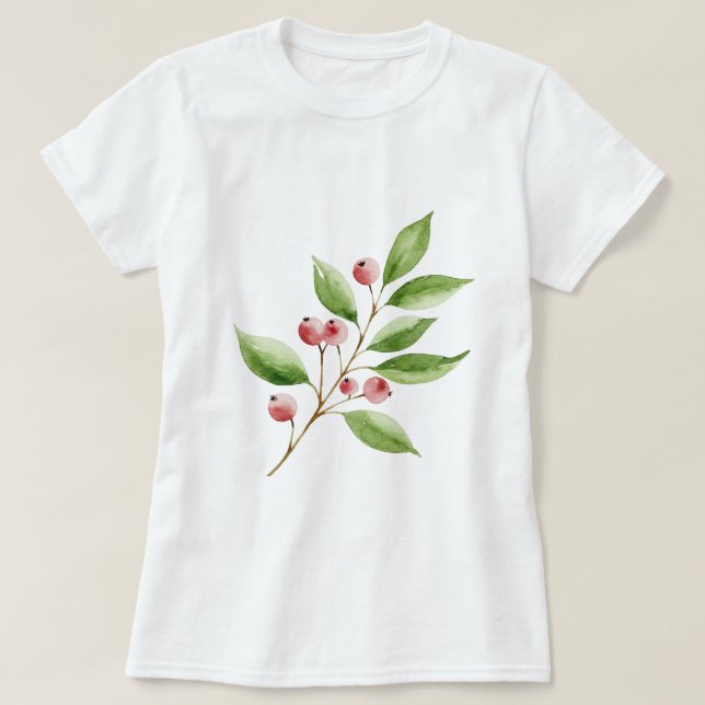 Camiseta Ramo com bagas (Frente do Design)