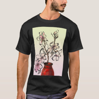 Camiseta Ramo da Magnolia em terracotta vase