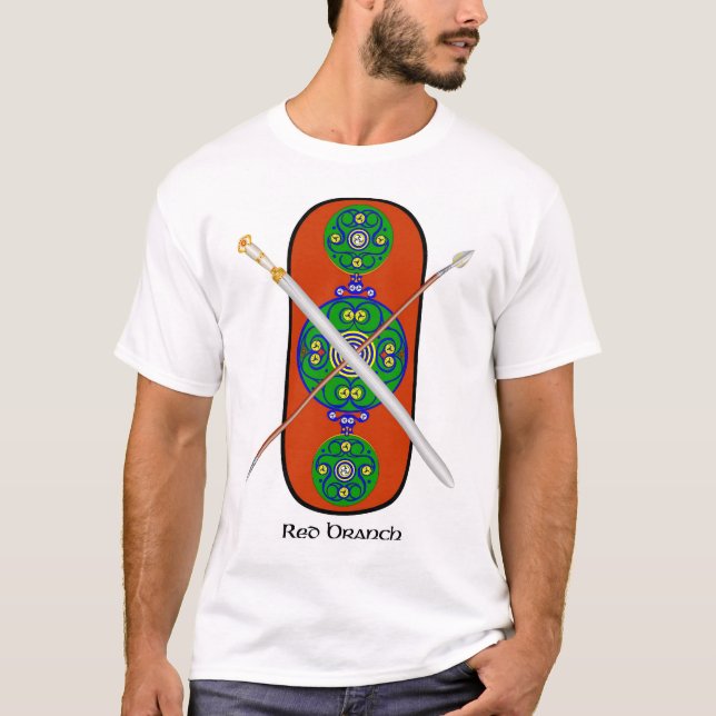 Camiseta Ramo vermelho - design da parte dianteira de (Frente)