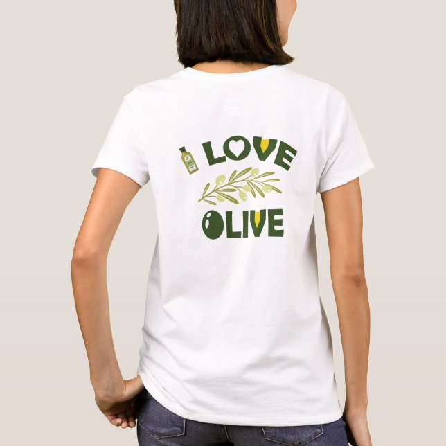 Camiseta Ramos de Oliva e Amor - Uma Gota e Tendência (Verso)