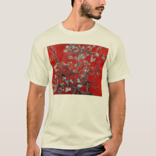 Camiseta Ramos de Vincent van Gogh com flor da amêndoa