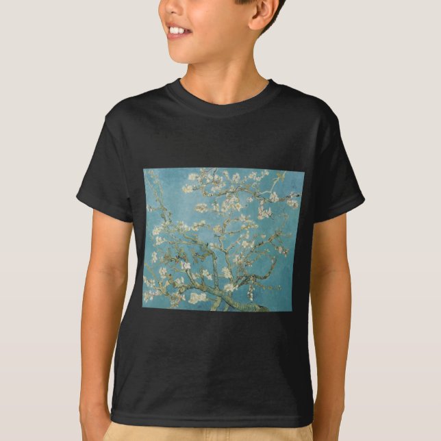 Camiseta Ramos de Vincent van Gogh da árvore de amêndoa (Frente)