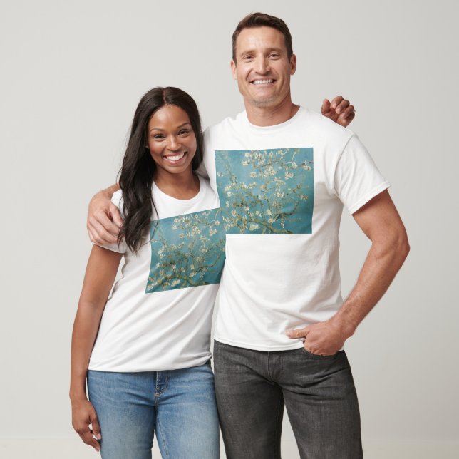 Camiseta Ramos de Vincent van Gogh da árvore de amêndoa (Unissex)