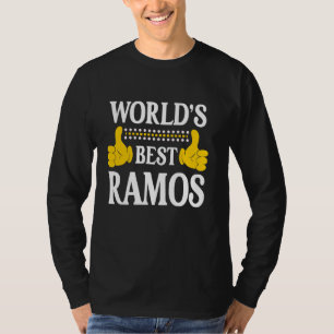 Camiseta Ramos Surname Família Funny Team Sobrenome Mundo