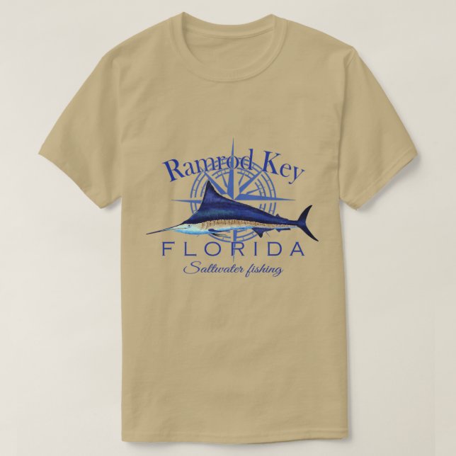 Camiseta Ramrod Key Florida Sailfish Saltwater Fis (Frente do Design)