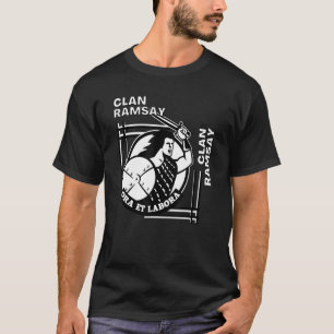 Camiseta Ramsay Clan Gaelic Motto Swordsman
