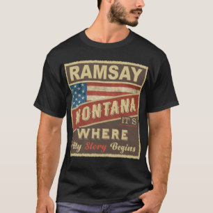 Camiseta RAMSAY, MT É onde minha história começa