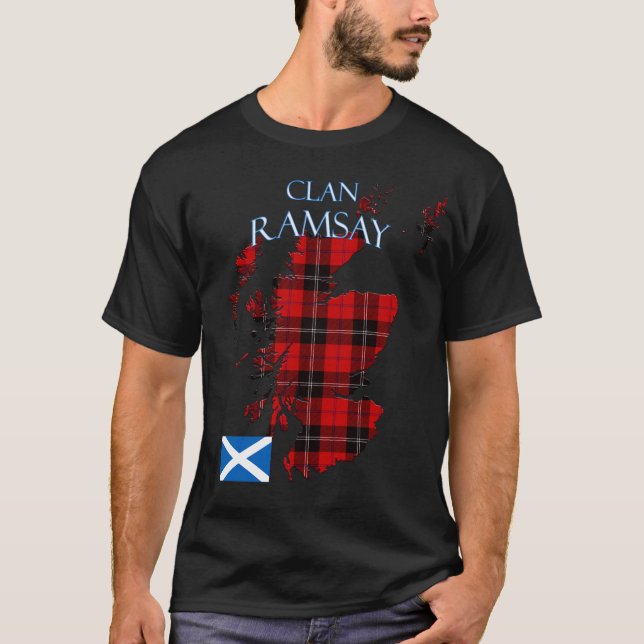 Camiseta Ramsay Scottish Clan Tartan Scotland (Frente)