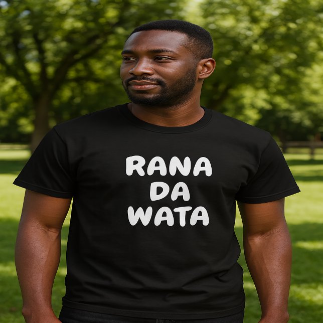 Camiseta rana da wata - Sol e Lua em Hausa (Criador carregado)