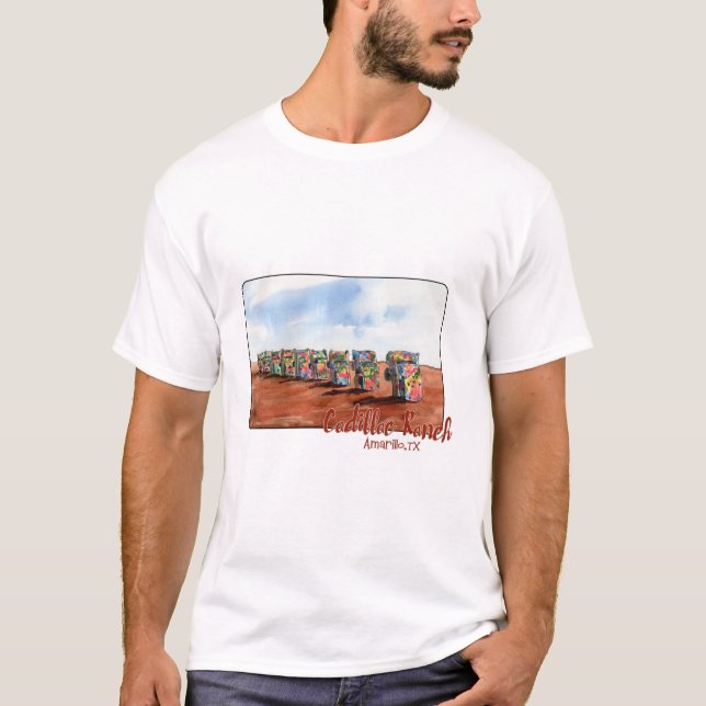 Camiseta Ranch cadillac, Amarillo, Texas (Frente)