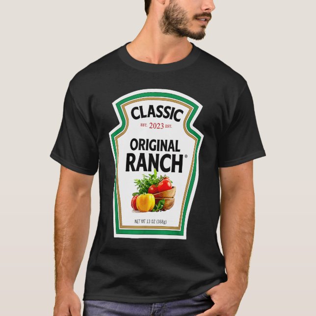 Camiseta Ranch Sauce Green Salad Dressing Halloween Costume (Frente)