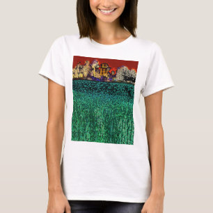 Camiseta Rancho de Patrick, Chico, CA (no vermelho e no