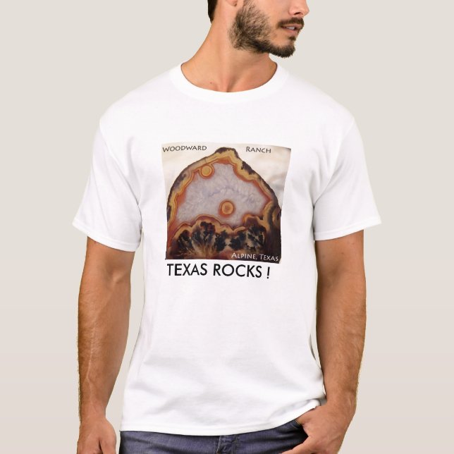 Camiseta Rancho de Woodward, t-shirt da ágata de Texas (Frente)