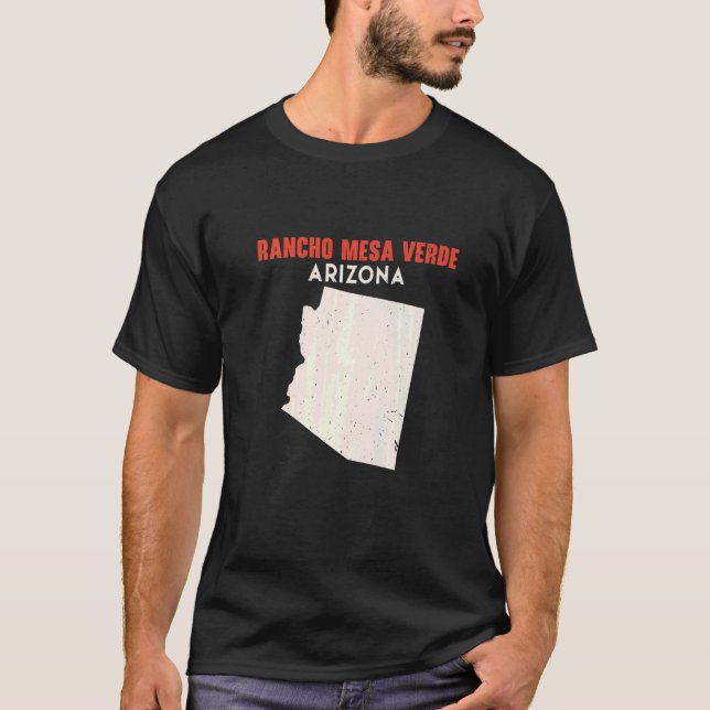 Camiseta Rancho Mesa Verde Arizona EUA Estado América Viage (Frente)