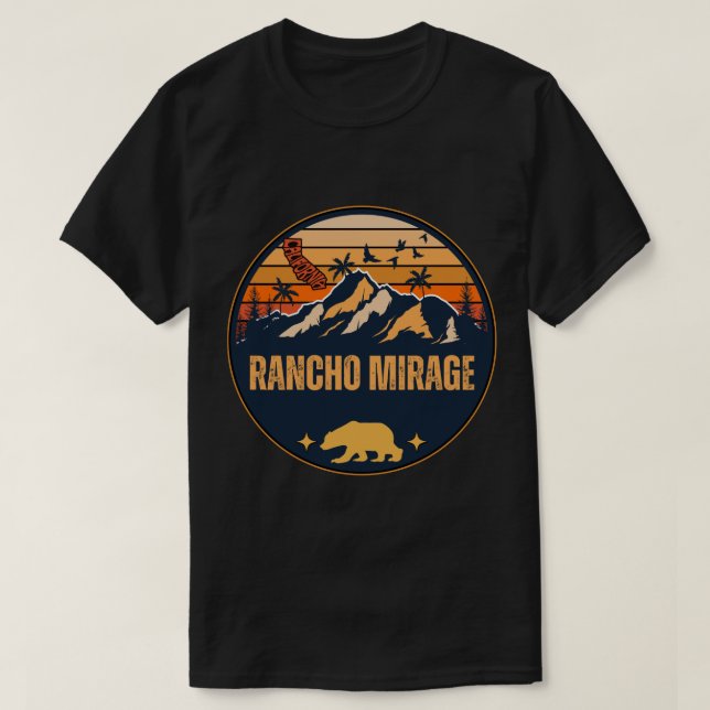 Camiseta Rancho Mirage, Califórnia (Frente do Design)