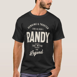 Camiseta Randy O Mito A Lenda - Nome Randy