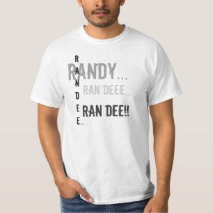 Camiseta Randy…, randee…, funcionou o deee…, funciono