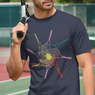 Camiseta ranhuras para tênis de cores vistas de esporte