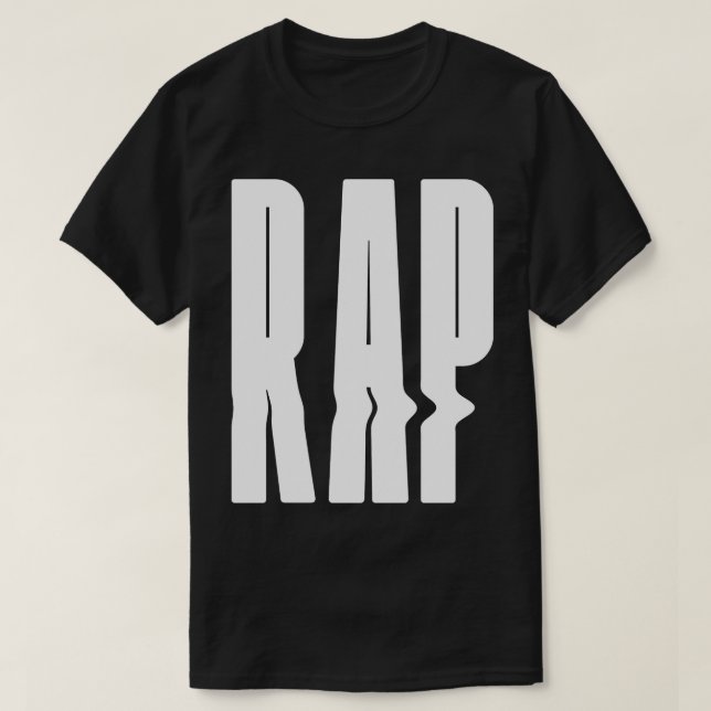 Camiseta rap bold design (Frente do Design)