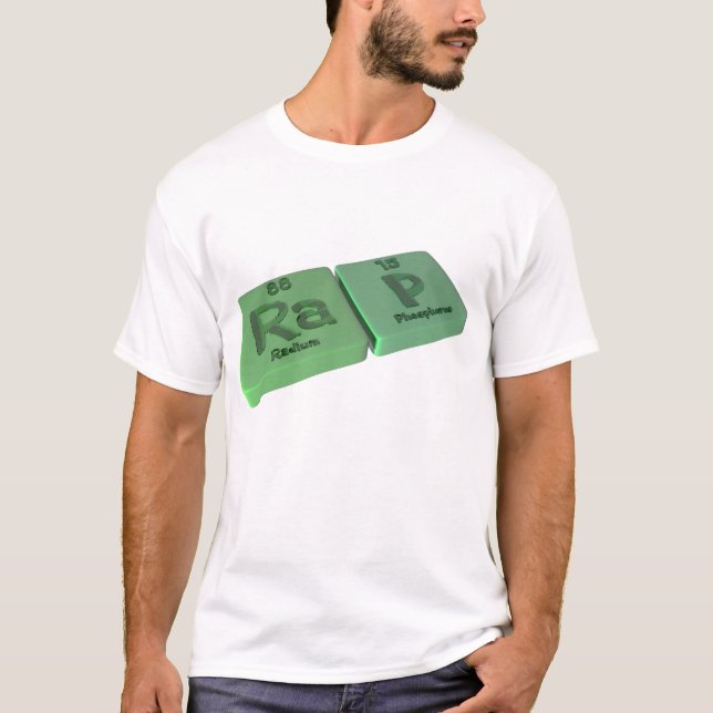 Camiseta Rap como o rádio do Ra e o fósforo de P (Frente)