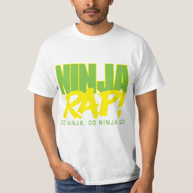 Camiseta Rap de Ninja! Vai Ninja, vai Ninja vai! (Frente)