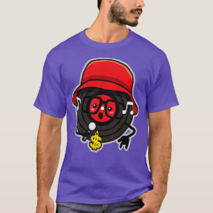 Camiseta Rap Music 80s Record Kawaii Art