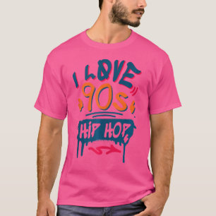 Camiseta Rap Music Fan Retro Old Skool I Love 90S Hip Hop