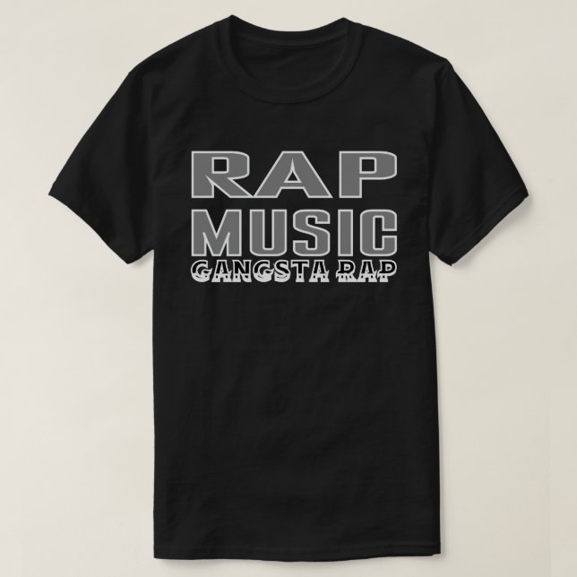 Camiseta Rap Music Gangsta Rap (Frente do Design)