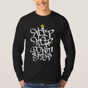 Camiseta Rap Music Hip Hop Não Pare o Grafite 80s 90s