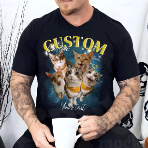 Camiseta Rap Personalizado de Retrô Vintage Engraçado