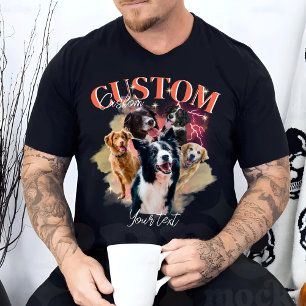 Camiseta Rap Personalizado de Retrô Vintage Engraçado