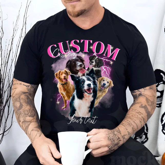 Camiseta Rap Personalizado de Retrô Vintage Engraçado (Criador carregado)