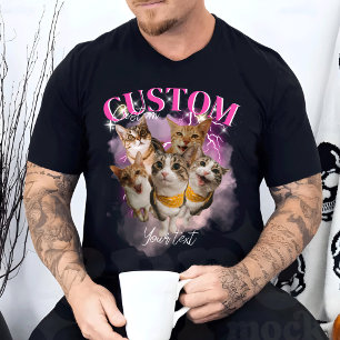 Camiseta Rap Personalizado de Retrô Vintage Engraçado