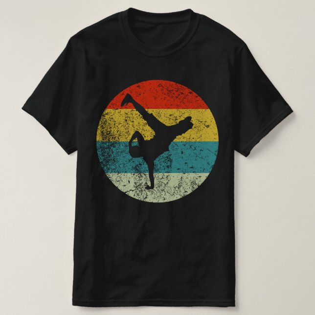 Camiseta rap retro silhueta vintage 70s (Frente do Design)