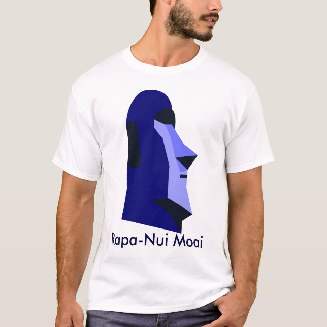 Camiseta Rapa-Nui Moai - Ilha da Páscoa (Frente)