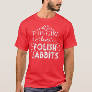 Camiseta Rapariga Adora Coelhos Poloneses Coelhos Pet Coelh