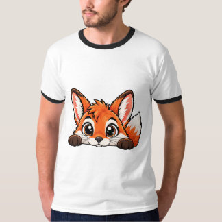 Camiseta Rapariga adorável da Raposa
