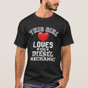 Camiseta Rapariga ama seu Namorada Tru de Esposa Mecânica D