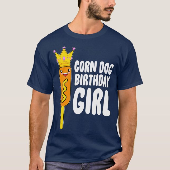 Camiseta Rapariga Aniversário Cachorro Fumaça Milho (Frente)