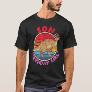 Camiseta Rapariga Aniversário Eu Filho Eu Parasaurolofico E