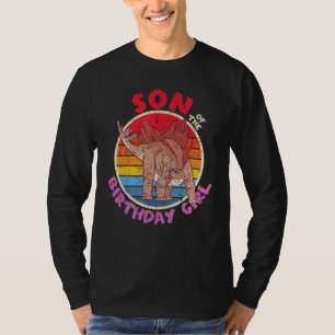 Camiseta Rapariga Aniversário Eu Filho I Stegossauro I Famí