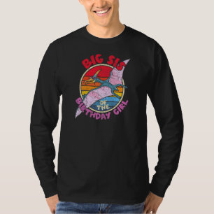 Camiseta Rapariga Aniversário I Big Sis I Pterodactylus I F