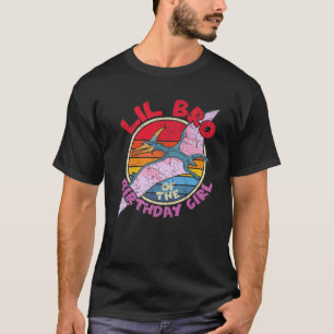 Camiseta Rapariga Aniversário I Lil Bro I Pterodactylus I 