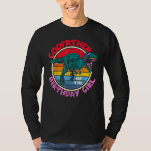 Camiseta Rapariga Aniversário I Padrinho Tyrannosaurus Rex