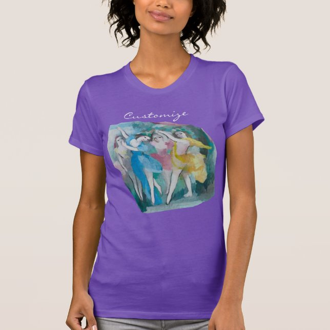 Camiseta Rapariga Ballerina Dançarinas Thunder_Cove (Frente)