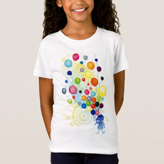 Camiseta Rapariga_Com_Balão_Colorido (Frente)