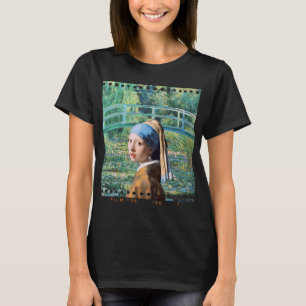 Camiseta Rapariga com brinco de pérola, Água Lily Pond